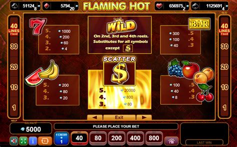 flaming hot slots free